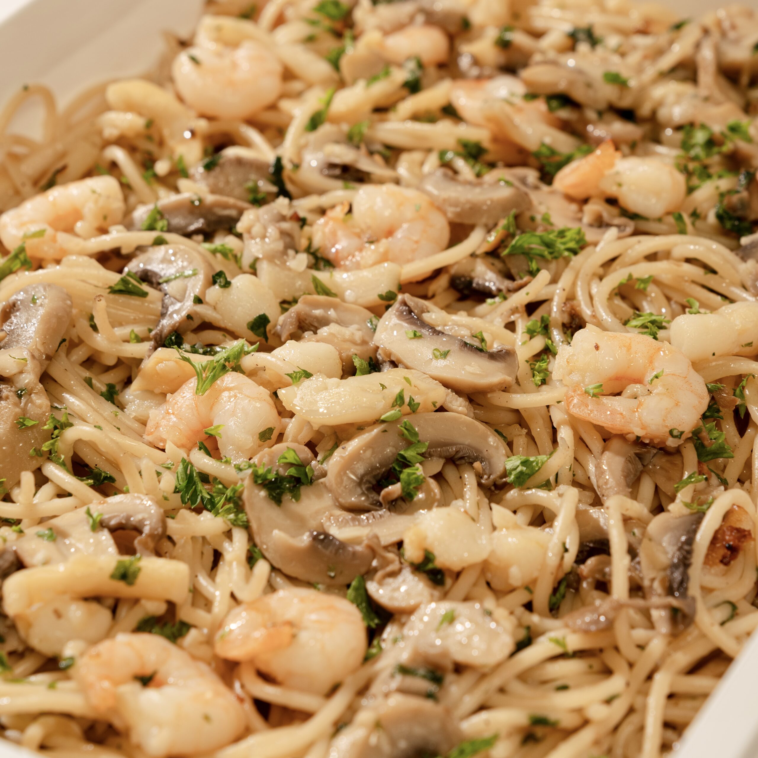 Seafood Pasta w/ Garlic Oil