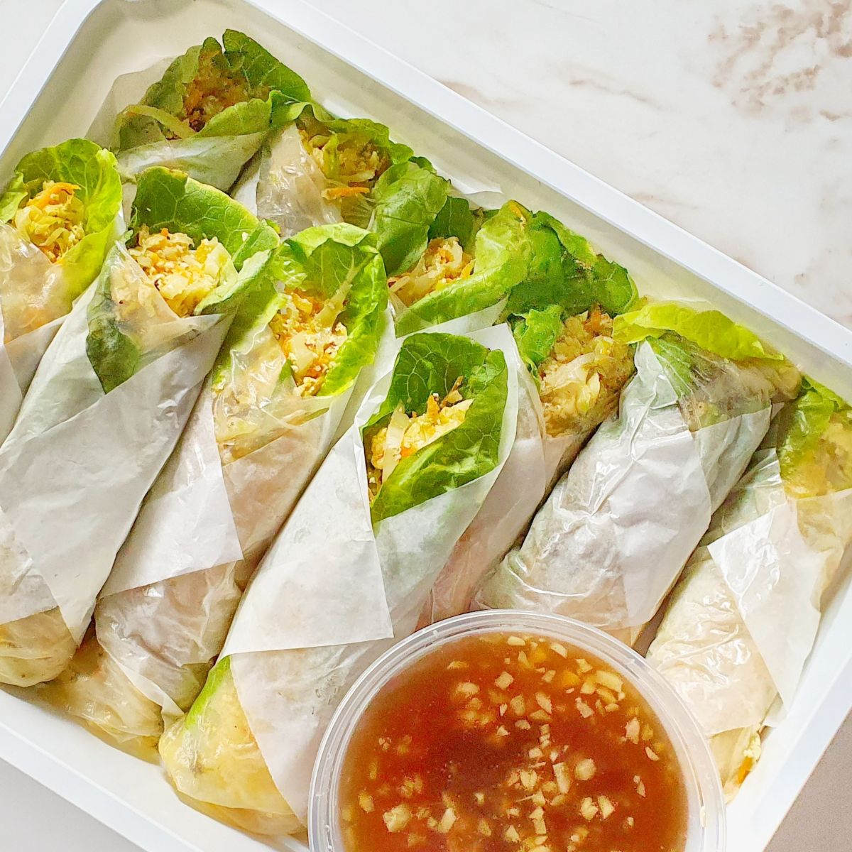 Fresh Chinese Lumpia w/ Rice Wrapper